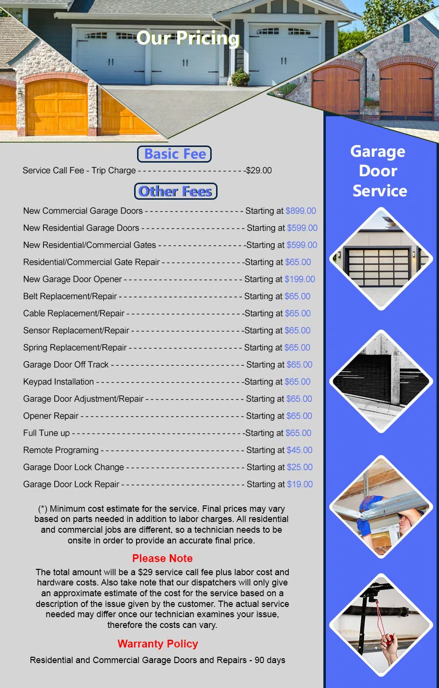 Metro Garage Door Repair Service Baltimore, MD 410-834-3206